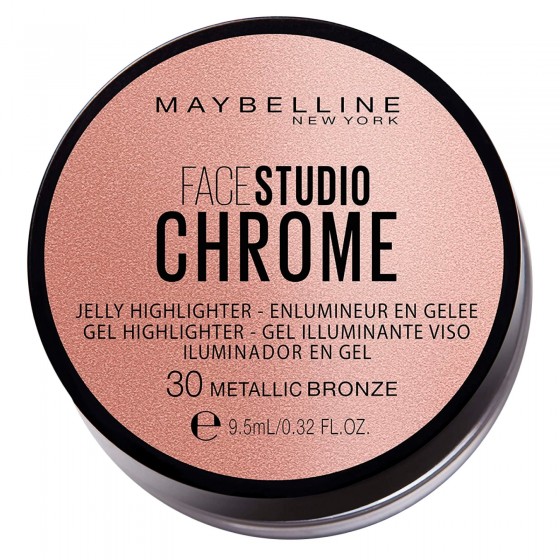 Maybelline New York Facestudio Chrome Gel illuminante Colore 30 Metallic Bronze