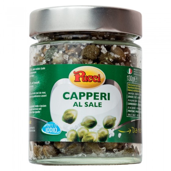 Pucci Capperi al Sale - Vasetto da 130g Pucci Capperi al Sale - Vasetto da 130g