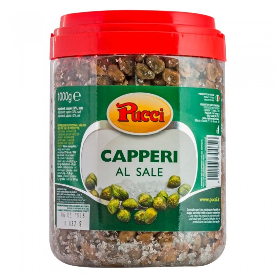 Pucci Capperi Medi al Sale - Vasetto da 1Kg Pucci Capperi Medi al Sale - Vasetto da 1Kg