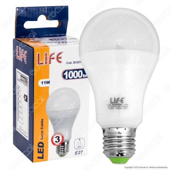 Life Serie GF Lampadina LED E27 11W Bulb A65 Life Serie GF Lampadina LED E27 11W Bulb A65