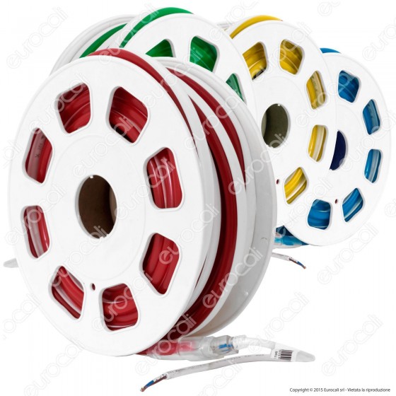 V-Tac VT-555 LED Neon StripLight 24V Impermeabile Colorata - Bobina V-Tac VT-555 LED Neon StripLight 24V Impermeabile Colorata - Bobina