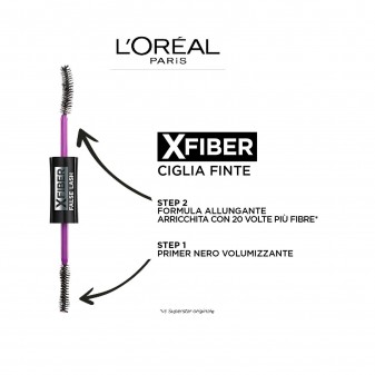 L'Oréal Paris XFiber False Lash Mascara Nero Doppio Gesto