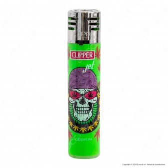 Clipper Jet Maria Skull Accendini Turbo Elettronici Antivento - Box