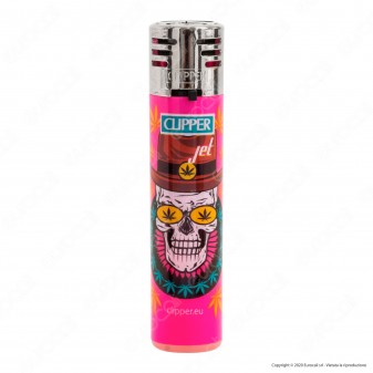 Clipper Jet Maria Skull Accendini Turbo Elettronici Antivento - Box