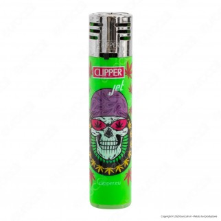 Clipper Jet Maria Skull Accendini Turbo Elettronici Antivento - 4