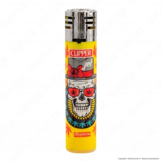 Clipper Jet Maria Skull Accendini Turbo Elettronici Antivento - 4