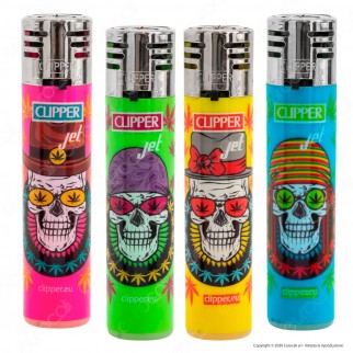 Clipper Jet Maria Skull Accendini Turbo Elettronici Antivento - 4