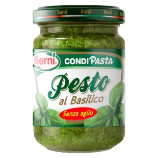 Berni Condipasta Pesto al Basilico Senza Aglio - Vasetto da 135g