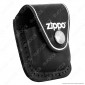 Custodia Zippo in Vera Pelle per Accendini mod. LPCBK Colore Nero