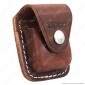 Custodia Zippo in Vera Pelle per Accendini mod. LPCB Colore Marrone