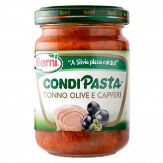 Berni Condipasta Tonno Olive e Capperi - Vasetto da 130g