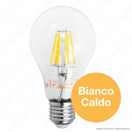 V-Tac VT-1989 Lampadina LED E27 8W Bulb A67 Filamento - SKU 4406