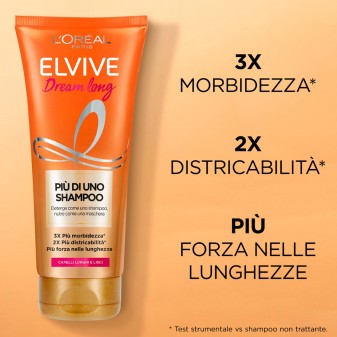 L'Oréal Paris Elvive Dream Long Più di Uno Shampoo - Tubetto da 200ml