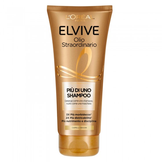 L'Oréal Paris Elvive Olio Straordinario Più di Uno Shampoo - Tubetto L'Oréal Paris Elvive Olio Straordinario Più di Uno Shampoo - Tubetto