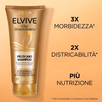 L'Oréal Paris Elvive Olio Straordinario Più di Uno Shampoo - Tubetto