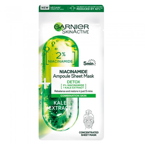 Garnier SkinActive Niacinamide Maschera in Tessuto Ampolla Detox Garnier SkinActive Niacinamide Maschera in Tessuto Ampolla Detox