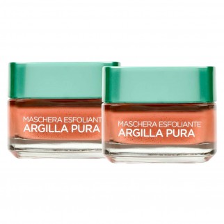 L'Oréal Paris Argilla Pura Maschera Viso Esfoliante con Alga Rossa -