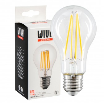 Wiva Wireled Lampadina LED E27 11W Bulb A67 Filament - mod. 12100546
