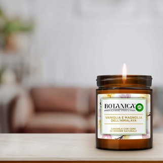 Air Wick Botanica Vaniglia e Magnolia dell'Himalaya Candela con cere