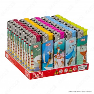 Ciao Accendino Elettronico Fantasia Summer - Box da 50 Accendini