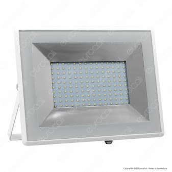 V-Tac VT-40101 E-Series Faro LED SMD 100W Ultra Sottile da Esterno Colore Bianco - SKU 5967 / 5968 / 5969