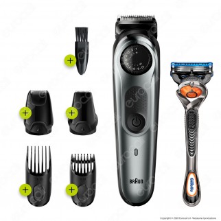Braun BT7220 Regolabarba e Tagliacapelli e King C Gillette Olio
