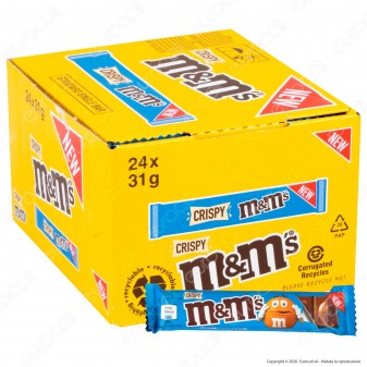 M&M's Crispy Tavoletta di Cioccolato al Latte con Confetti al Riso