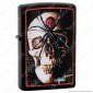 Accendino Zippo Mod. 28627 Skull &amp; Spider By Mazzi - Ricaricabile Antivento [TERMINATO]