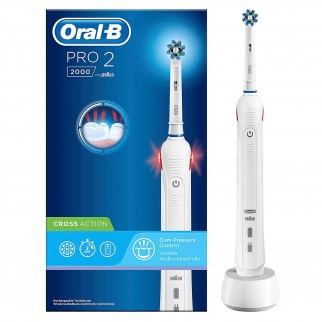 Oral-B Pro 2 2000 Spazzolino Elettrico Ricaricabile Bianco con