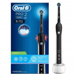 Oral-B Pro 2 2000 Black Edition Spazzolino Elettrico Ricaricabile
