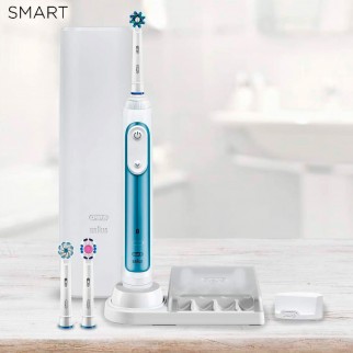 Oral-B Smart 6 6000N Spazzolino Elettrico Ricaricabile Blu con