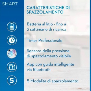 Oral-B Smart 6 6000N Spazzolino Elettrico Ricaricabile Blu con