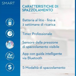 Oral-B Smart 6 6000N Spazzolino Elettrico Ricaricabile Blu con
