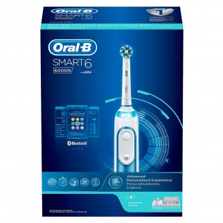Oral-B Smart 6 6000N Spazzolino Elettrico Ricaricabile Blu con