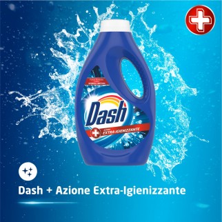 Dash Detersivo Liquido Azione Extra Igienizzante per Lavatrice da 68