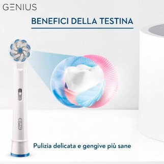 Oral-B Genius 8000N Spazzolino Elettrico Bluetooth Argento con