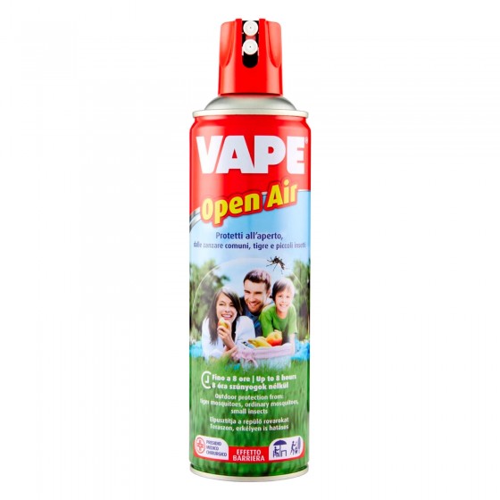 Vape Spray Insetticida contro Insetti, Zanzare Comuni e Tigre - Spray da 500 ml