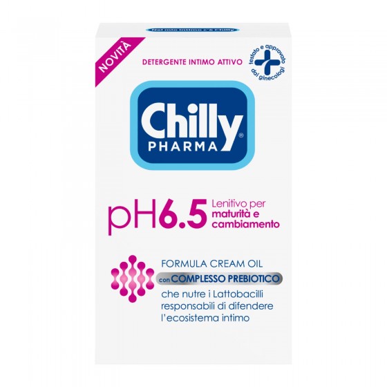 Chilly Pharma pH 6.5 Detergente Intimo Attivo Formula Cream Oil con