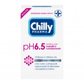 Chilly Pharma pH 6.5 Detergente Intimo Attivo Formula Cream Oil con