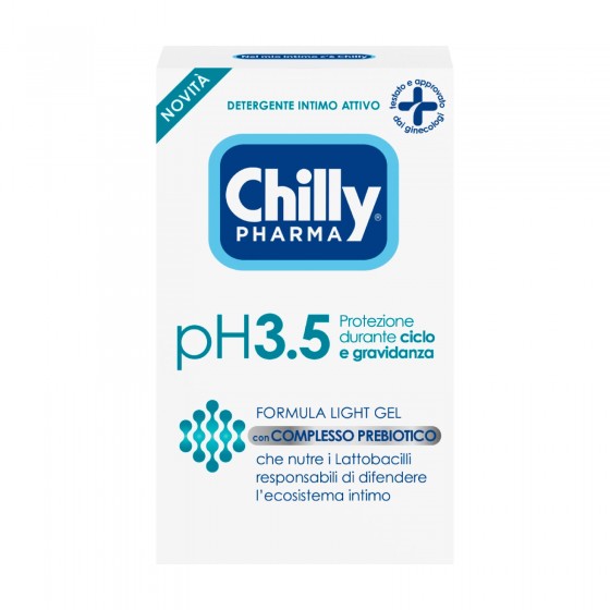 Chilly Pharma pH 3.5 Detergente Intimo Attivo Formula Light Gel con Chilly Pharma pH 3.5 Detergente Intimo Attivo Formula Light Gel con