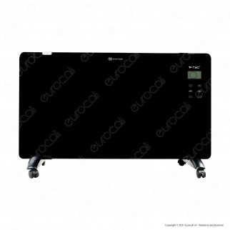 V-Tac VT-2000RWD Termoconvettore in Vetro Temperato con Display LCD e
