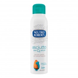 Neutro Roberts Asciutto Zero Alcol Deodorante con Cotone Naturale al