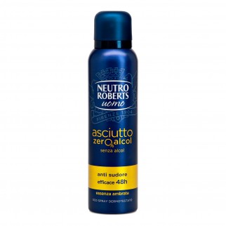 Neutro Roberts Uomo Asciutto Zero Alcol Deodorante con Anti Sudore