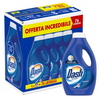 Dash Actilift Classio Detersivo Liquido per Lavatrice da 76 Lavaggi -