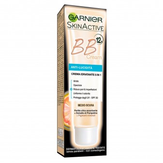 Garnier SkinActive BB Cream Anti Lucidità 5in1 Crema Viso Pelle