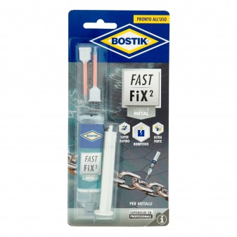 Bostik Fast Fix² Liquid Metal Adesivo per Oggetti di Metallo - Flacone da 10g