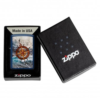 Accendino Zippo Mod. 49408 Compass Design - Ricaricabile Antivento