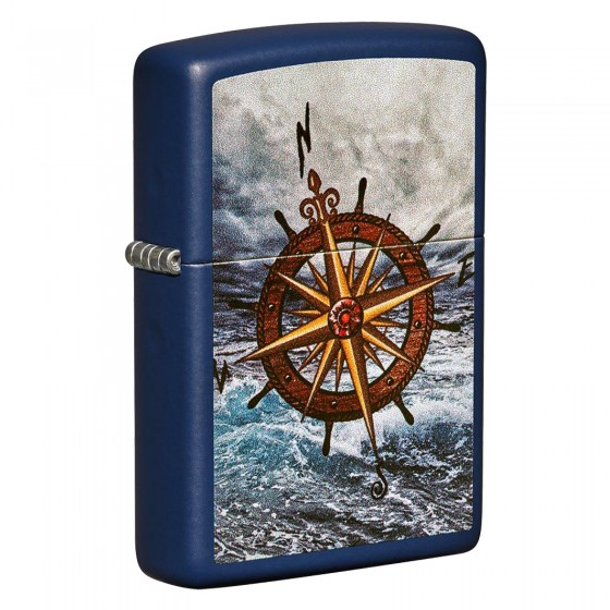 Accendino Zippo Mod. 49408 Compass Design - Ricaricabile Antivento Accendino Zippo Mod. 49408 Compass Design - Ricaricabile Antivento