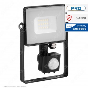 V-Tac PRO VT-10-S Faretto LED 10W Ultra Sottile Slim Chip Samsung con