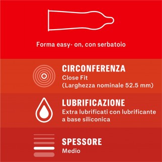 Preservativi Durex Love Extra Lube - Scatola 6 pezzi